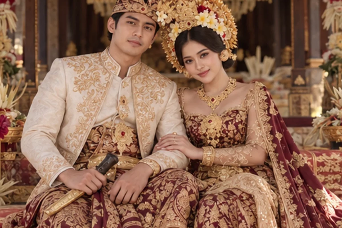 Pawiwahan Damar dan Aruna di bale