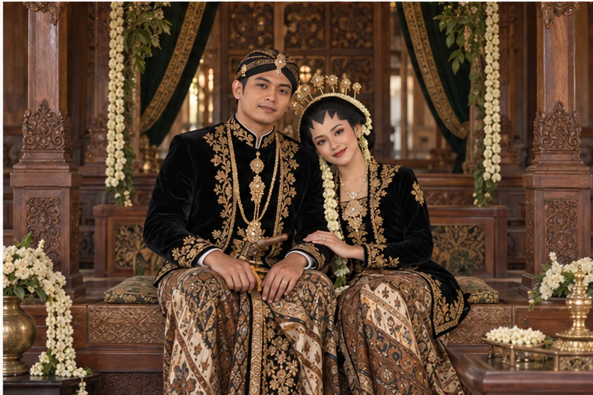 Damar dan Aruna dalam suasana pendopo