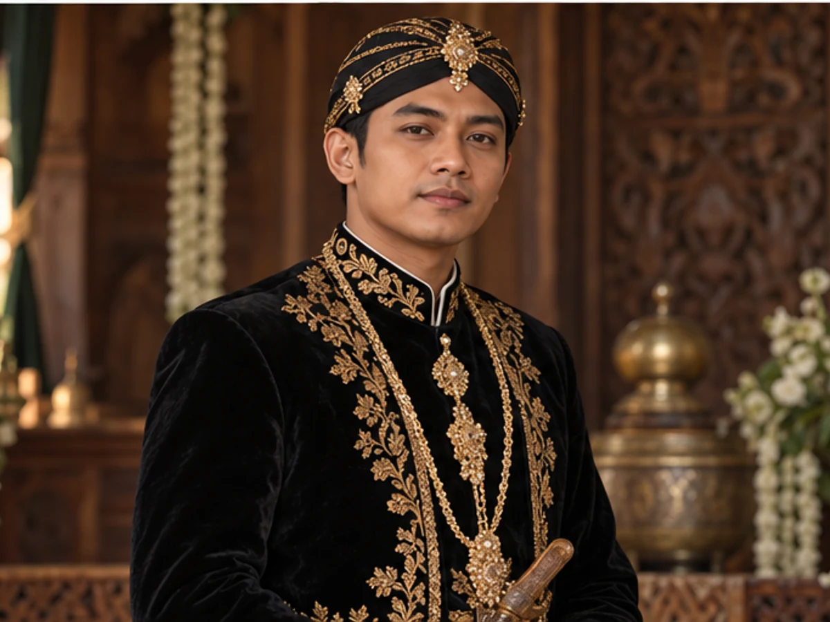 Potret Damar dalam busana Paes Ageng